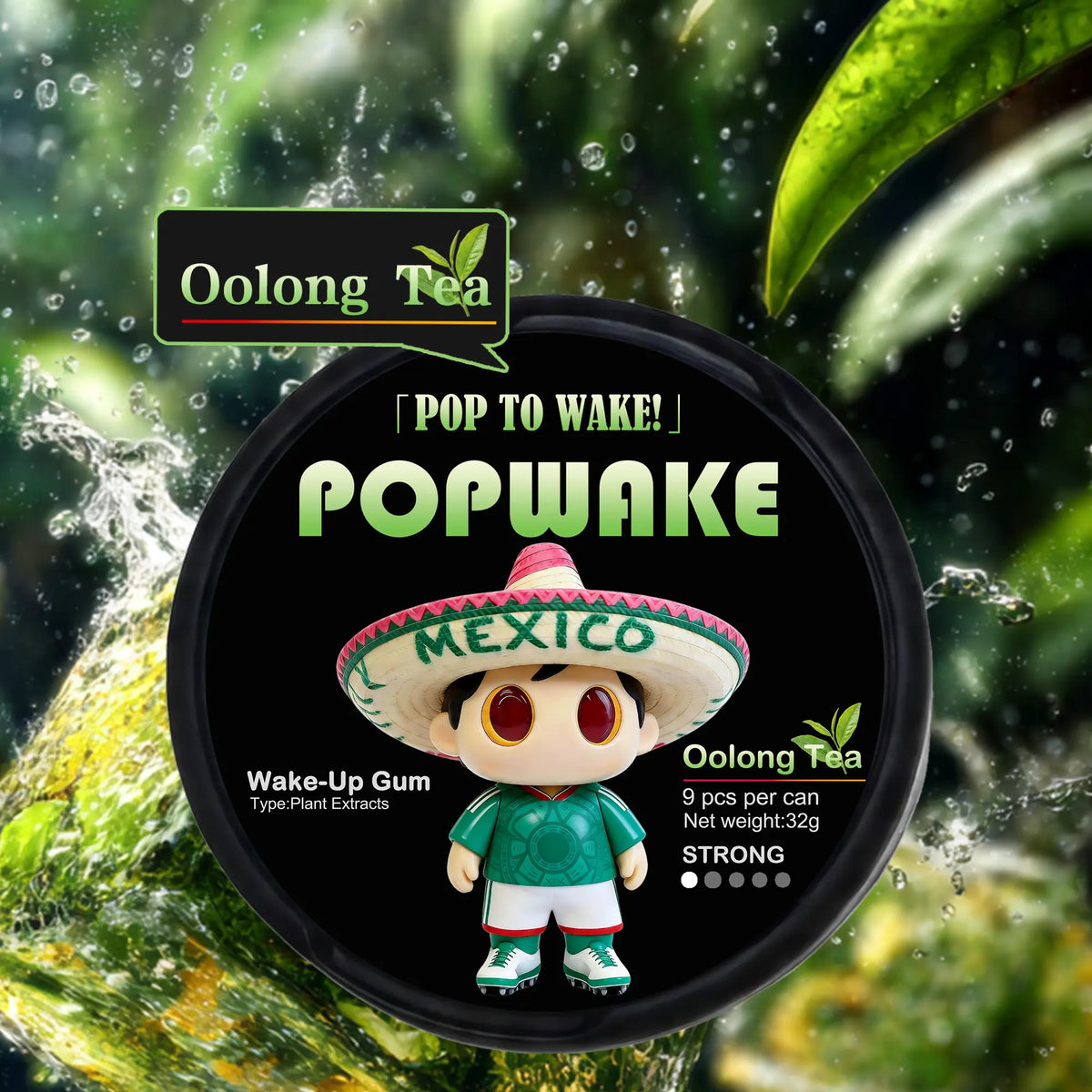 POPWAKE Energy Gum | with It, You'Ll Ditch Energy Drinks & Coffee | 6-Second Kick | 4-Hour Zone | Energy Drink Alternative | Ice-Cold & Chews 30 Min